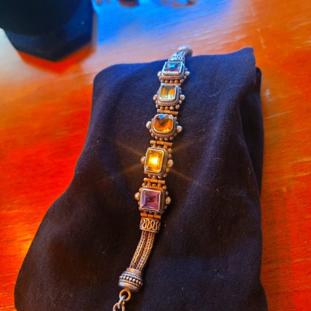 Pure silver vintage bracelet 7in